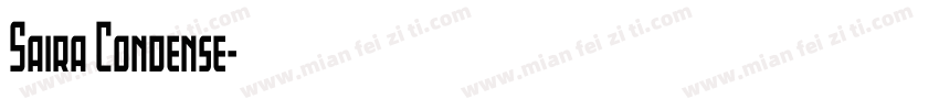Saira Condense字体转换